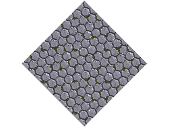 Grey Mossy Brick Vinyl Wrap Pattern