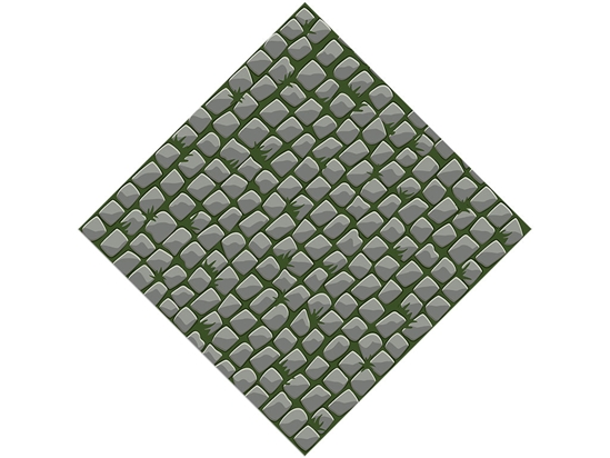 Mossy Grey Brick Vinyl Wrap Pattern