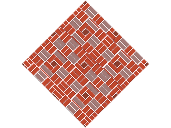 Tawny Red Brick Vinyl Wrap Pattern