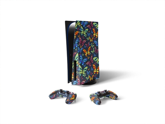 Blue Flutter Bug Sony PS5 DIY Skin