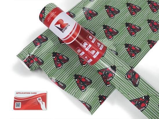 Red Aposematism Bug Craft Vinyl Roll