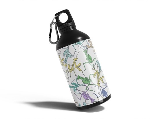 Pastel Fighters Bug Water Bottle DIY Stickers