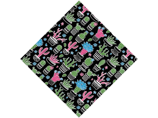 Blacklight Bonanza Cacti Vinyl Wrap Pattern