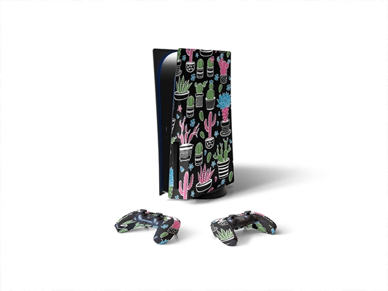 Blacklight Bonanza Cactus Sony PS5 DIY Skin