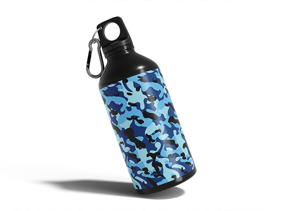 Police Strobe Camouflage Water Bottle DIY Stickers