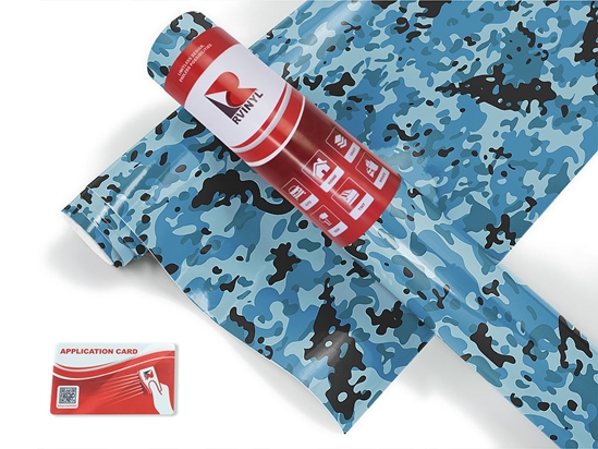 Sky Multicam Camouflage Craft Vinyl Roll