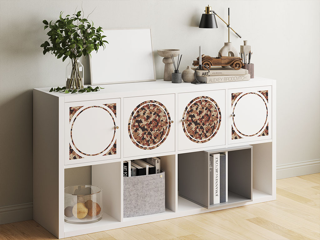 Copper Digital Camouflage DIY Furniture Stickers