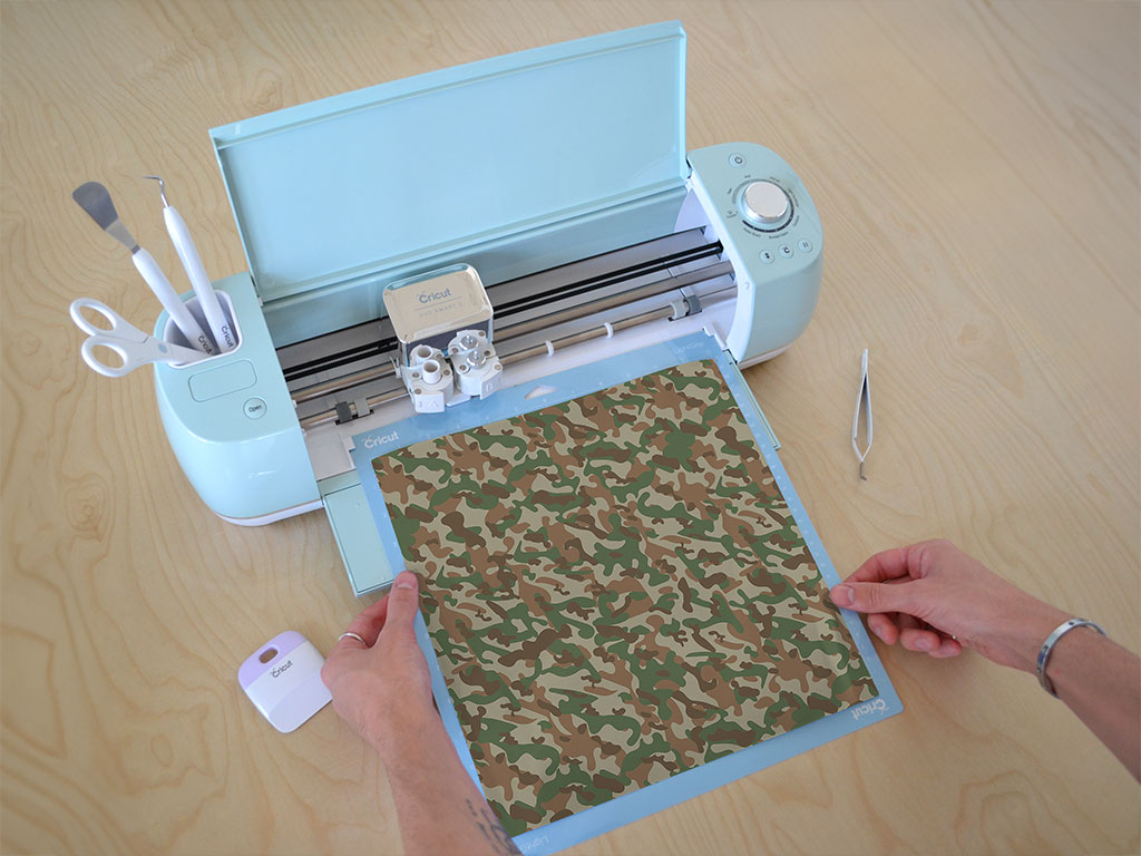 Taupe Flecktarn Camouflage Cricut Compatible Vinyl