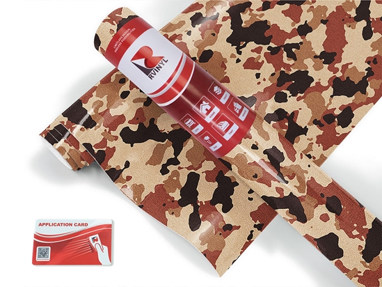 Tawny Multicam Camouflage Craft Vinyl Roll