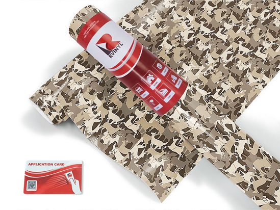 Deer Silhouette Camouflage Craft Vinyl Roll