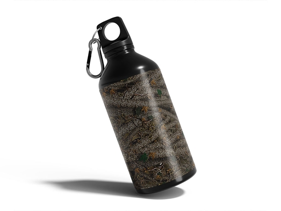 Forest Green Camouflage Water Bottle DIY Stickers
