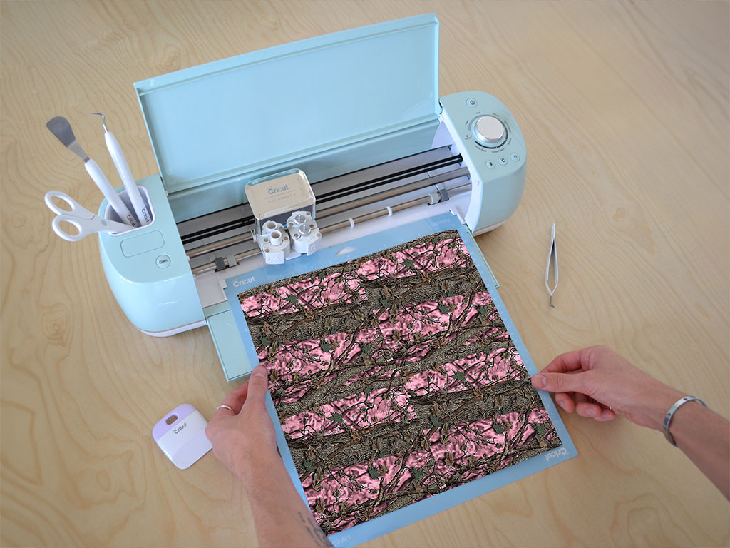 Hybrid Pink Camouflage Cricut Compatible Vinyl