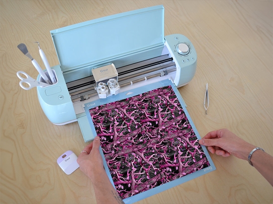 Obliteration Pink Camouflage Cricut Compatible Vinyl