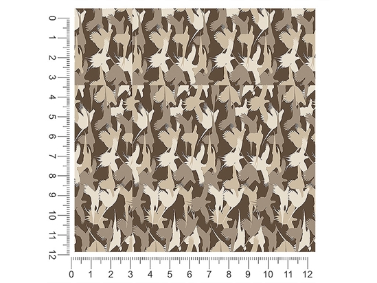 Pheasant Silhouette Camouflage 1ft x 1ft Craft Sheets