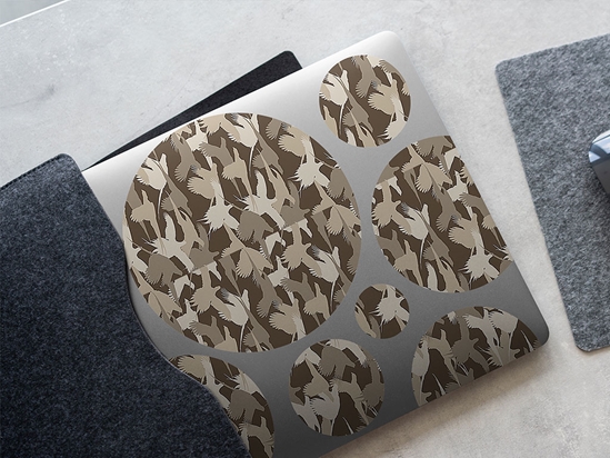 Pheasant Silhouette Camouflage DIY Laptop Stickers