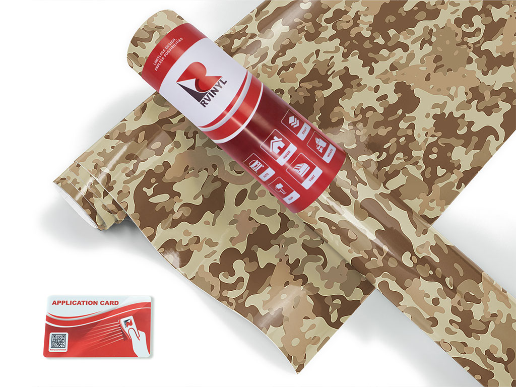 Death Valley Camouflage Craft Vinyl Roll