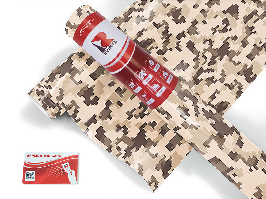 Disruptive Gobi Camouflage Craft Vinyl Roll