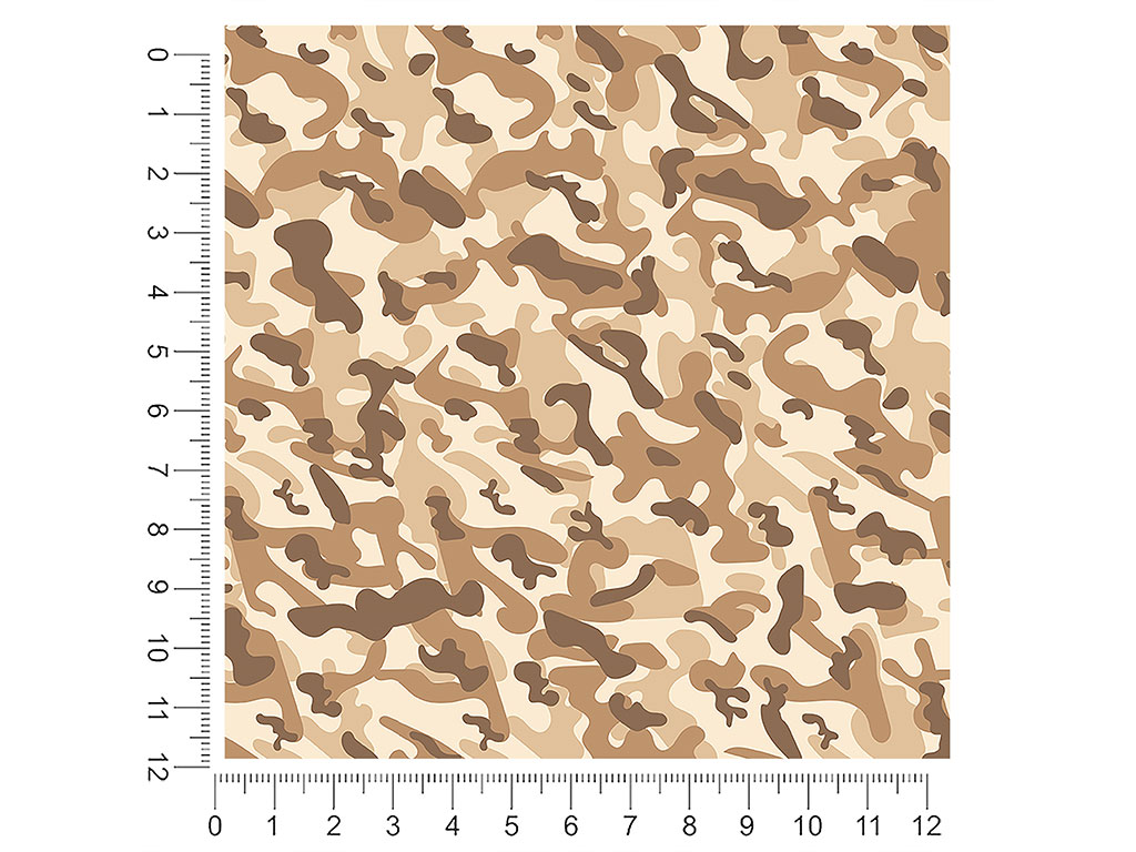 Tan Flecktarn Camouflage 1ft x 1ft Craft Sheets