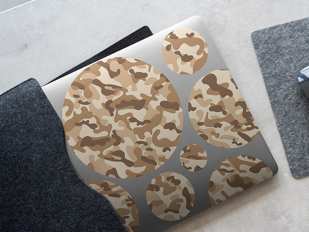 Tan Flecktarn Camouflage DIY Laptop Stickers