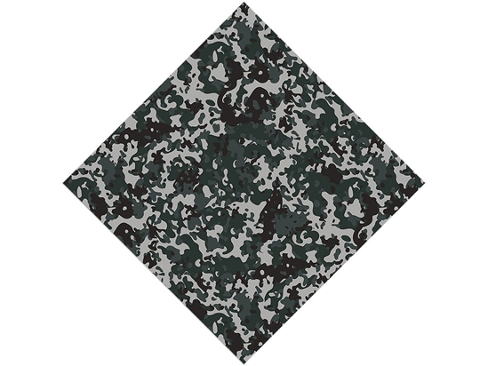 Charcoal Woodland Camouflage Vinyl Wrap Pattern