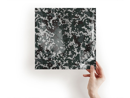 Charcoal Woodland Camouflage Craft Sheets