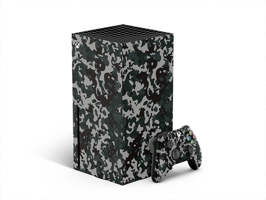 Charcoal Woodland Camouflage XBOX DIY Decal