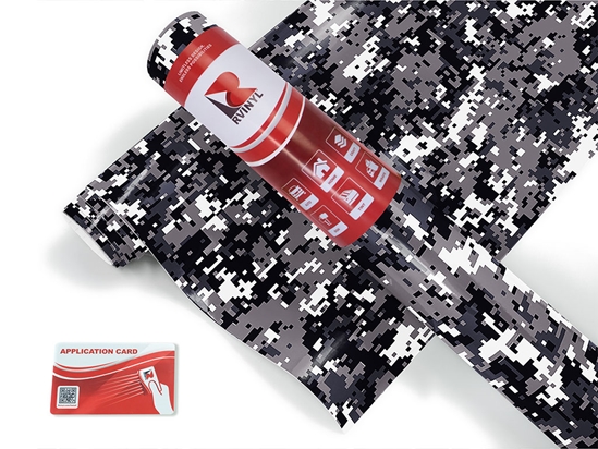 Digital Smoke Camouflage Craft Vinyl Roll