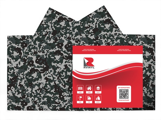 Pebble Flecktarn Camouflage Craft Vinyl Sheet Pack