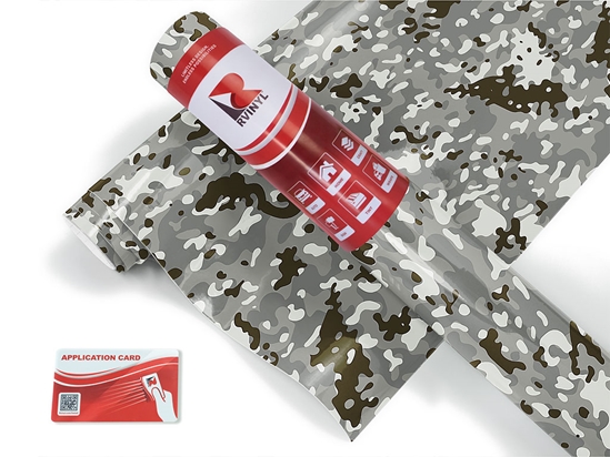 Rhino Woodland Camouflage Craft Vinyl Roll