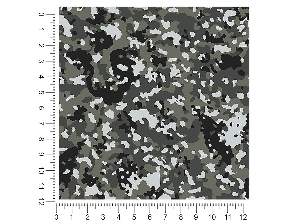 Shadow Flecktarn Camouflage 1ft x 1ft Craft Sheets