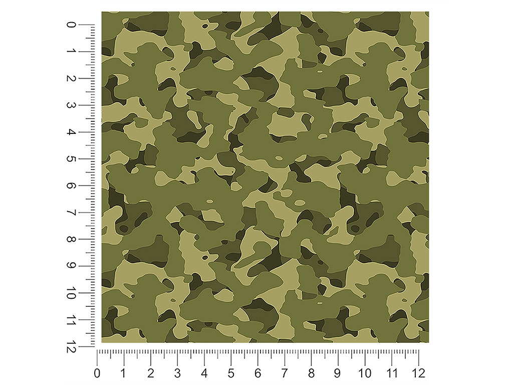 Flecktarn Bush Camouflage 1ft x 1ft Craft Sheets