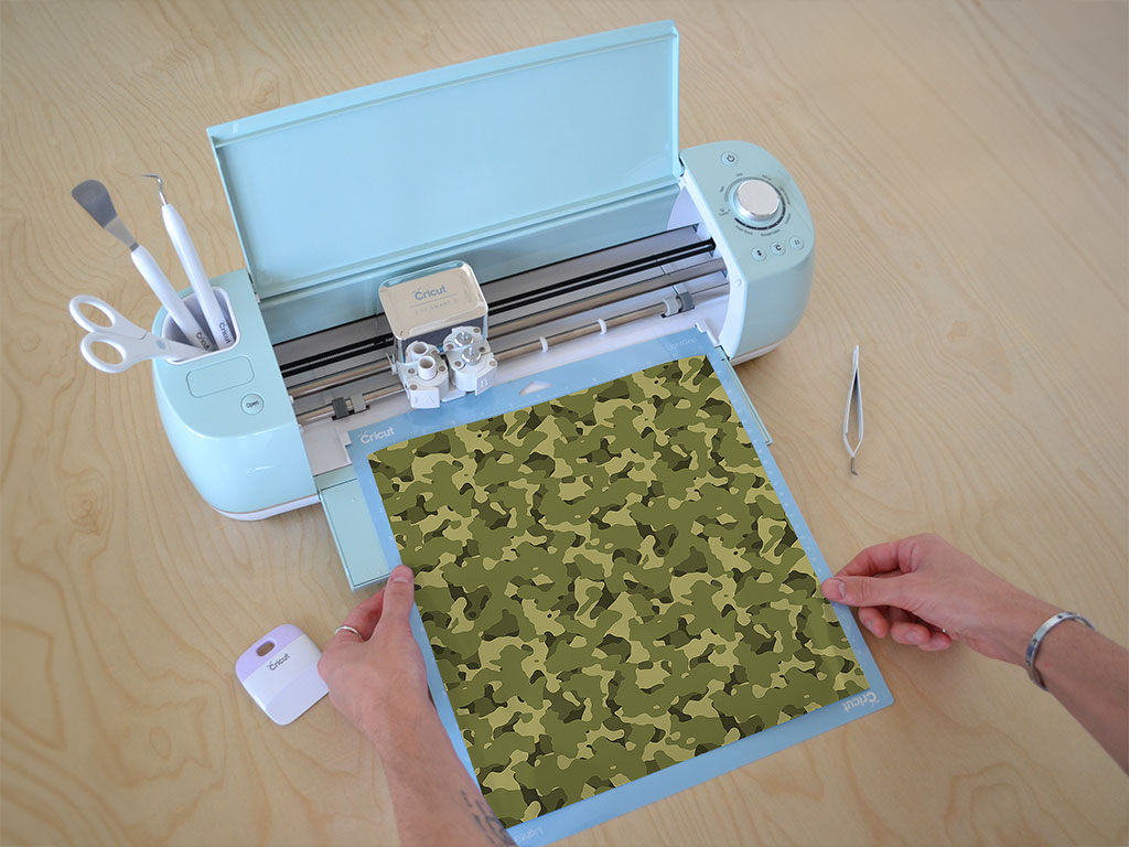 Flecktarn Bush Camouflage Cricut Compatible Vinyl