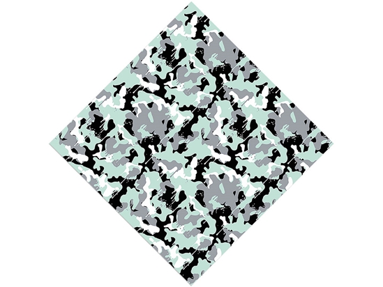 Mint Graffiti Camouflage Vinyl Wrap Pattern