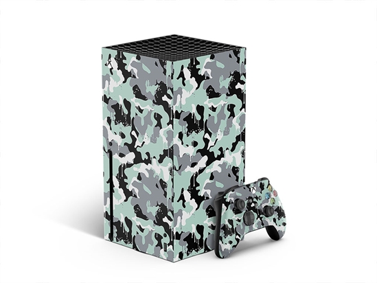 Mint Graffiti Camouflage XBOX DIY Decal