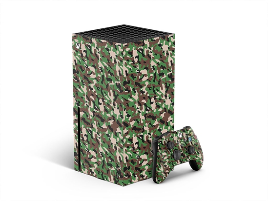 Modern Woodland Camouflage XBOX DIY Decal