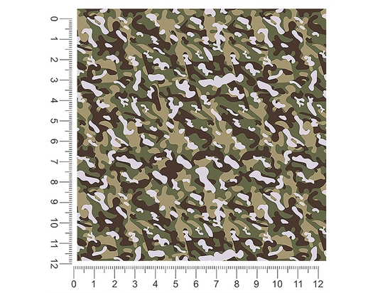 Moss DPM Camouflage 1ft x 1ft Craft Sheets