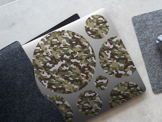 Moss DPM Camouflage DIY Laptop Stickers