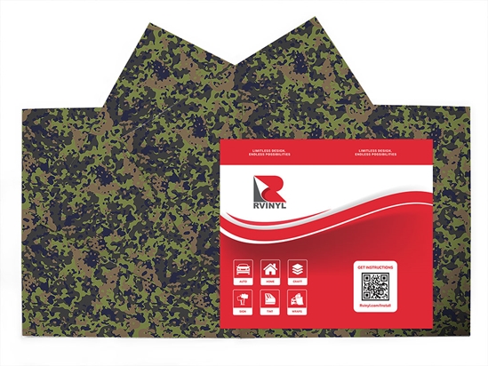 Olive Multicam Camouflage Craft Vinyl Sheet Pack