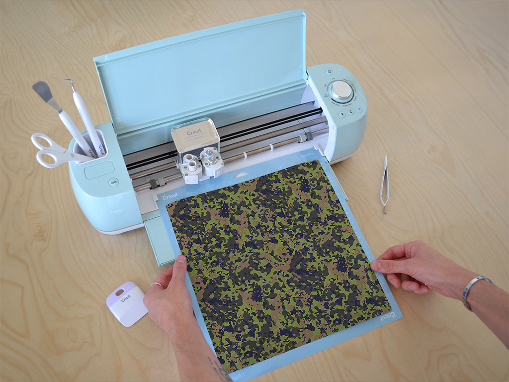 Olive Multicam Camouflage Cricut Compatible Vinyl