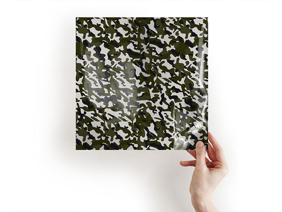 Olive Skin Camouflage Craft Sheets