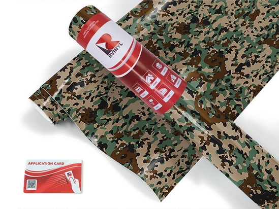 Pine Puzzle Camouflage Craft Vinyl Roll