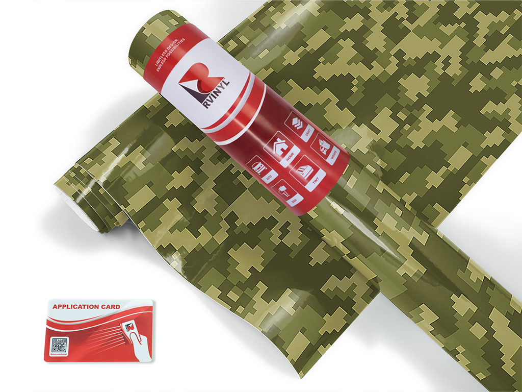 Pixel Perfect Camouflage Craft Vinyl Roll