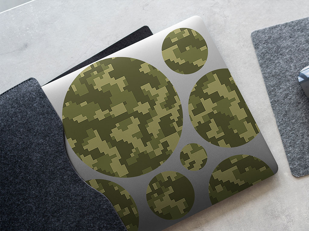 Pixel Perfect Camouflage DIY Laptop Stickers