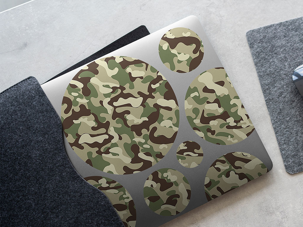 Savanna Grass Camouflage DIY Laptop Stickers