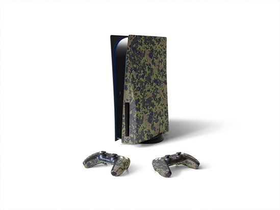 Swamp Flecktarn Camouflage Sony PS5 DIY Skin