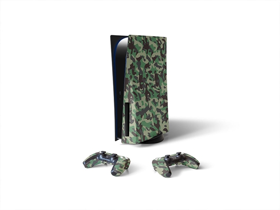 Tropical Thunder Camouflage Sony PS5 DIY Skin