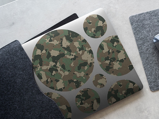 US Woodland Camouflage DIY Laptop Stickers