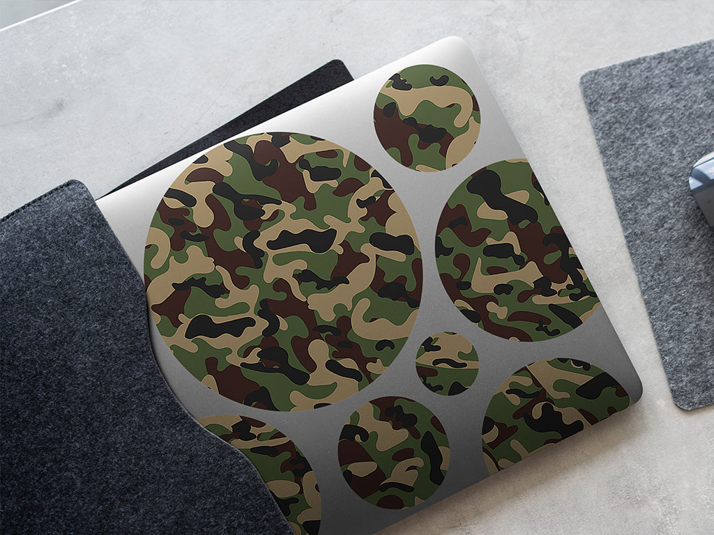 Valley Stream Camouflage DIY Laptop Stickers