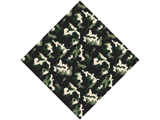 Woodland Graffiti Camouflage Vinyl Wrap Pattern