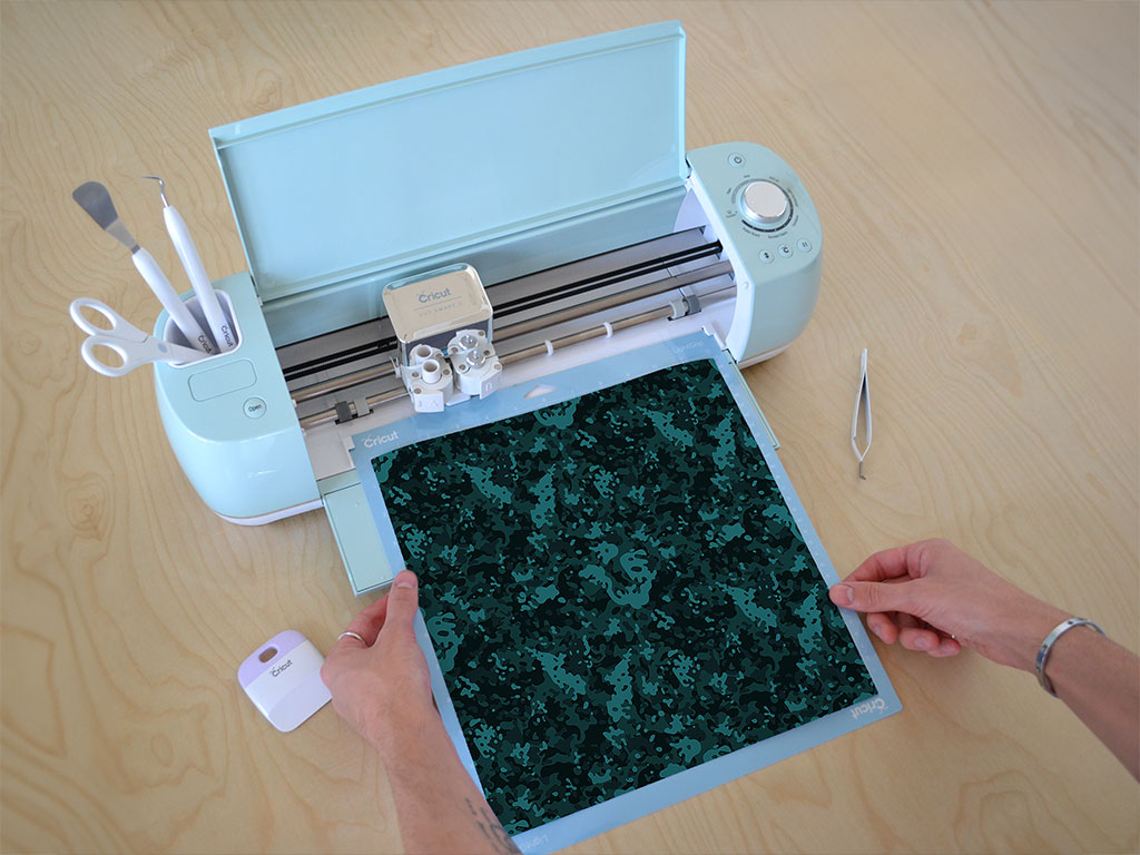 Ocean Multicam Camouflage Cricut Compatible Vinyl